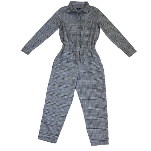 Urban Outfitters x Lucca Couture ‘Dylan’ Plaid Longsleeve Jumpsuit Coveralls XS - Picture 5 of 16